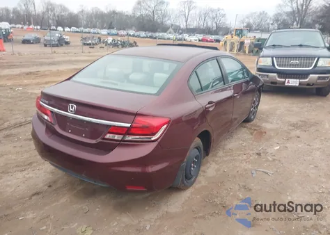 2015 Honda Civic Ex from USA, damaged, VIN 19XFB2F80FE076654